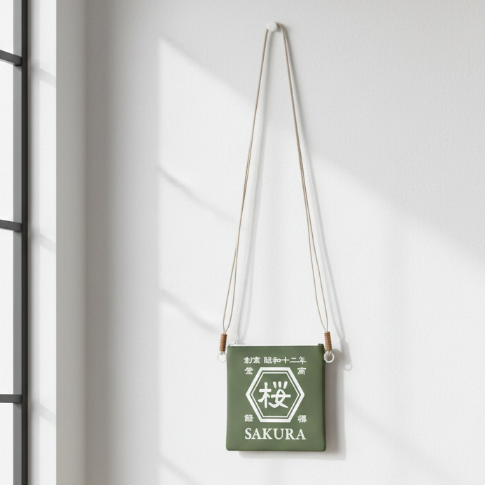 NEW ARRIVAL! 【カスタムオーダー】リストレットポーチ・斜めがけバッグ・スマホポーチ 携帯電話ポーチ☆商店風☆