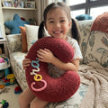 【写真＆お名前で作る】アルファベット クッション 🐾 イニシャルレター抱き枕