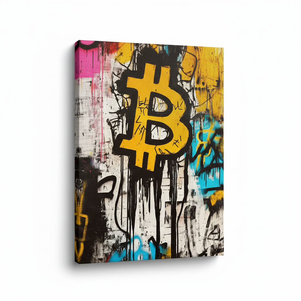 ビットコイン グラフィティ ポスター