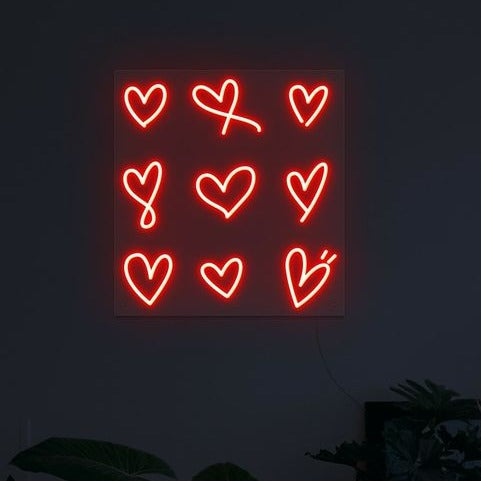ハートのネオンサイン - Fallook
