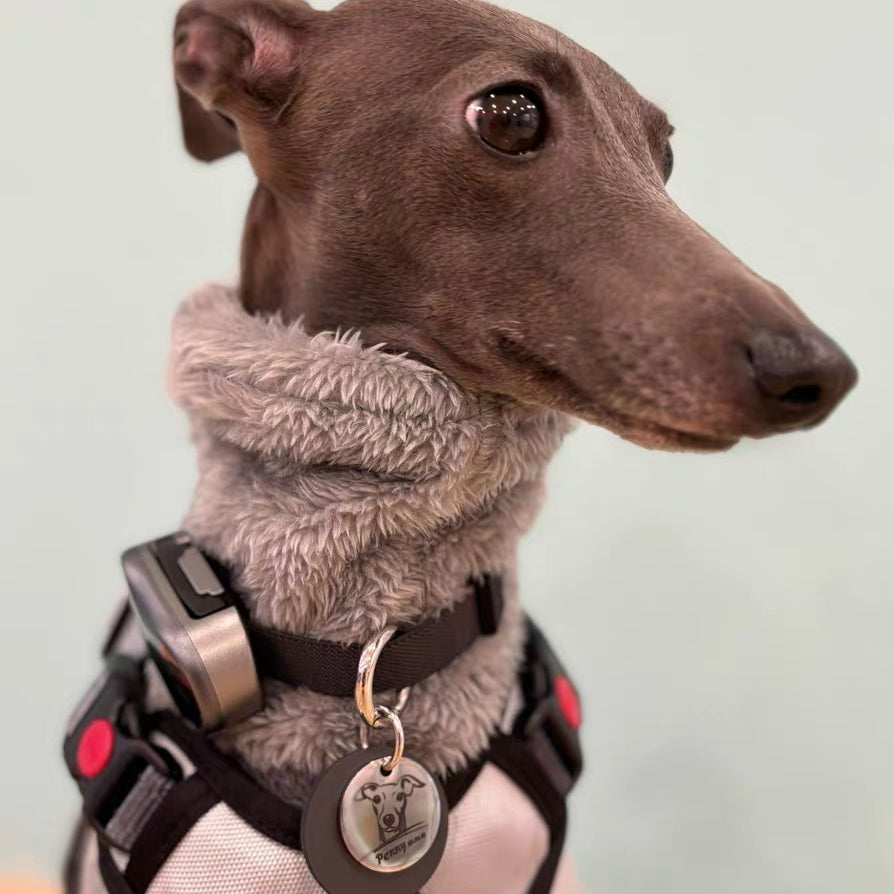 ペットの写真入りカスタムカラー｜ネックレス（革+銅製）