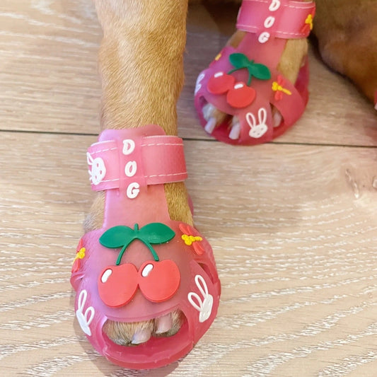 滑り止めのジェリーサンダル猫犬用靴 - Fallook