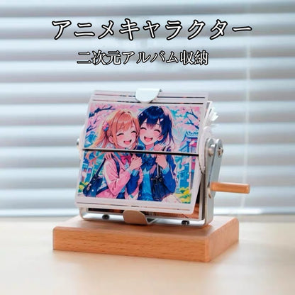 手回し式のカスタム写真アルバム🎵ペット｜家族｜カップル｜アニメ
