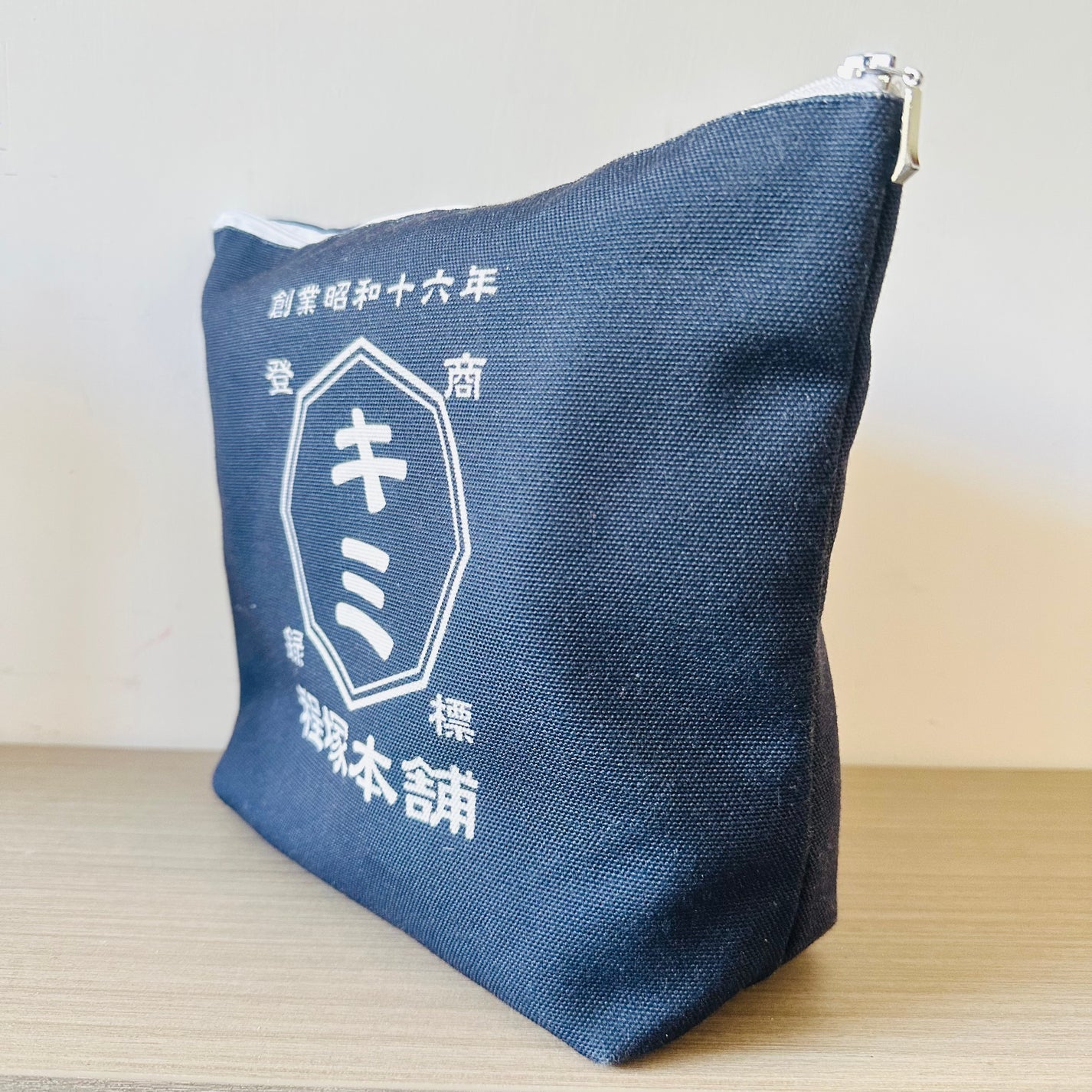 商店風マチ付きタイプ♪カレッジデザイン☆キャンバスポーチ - Fallook