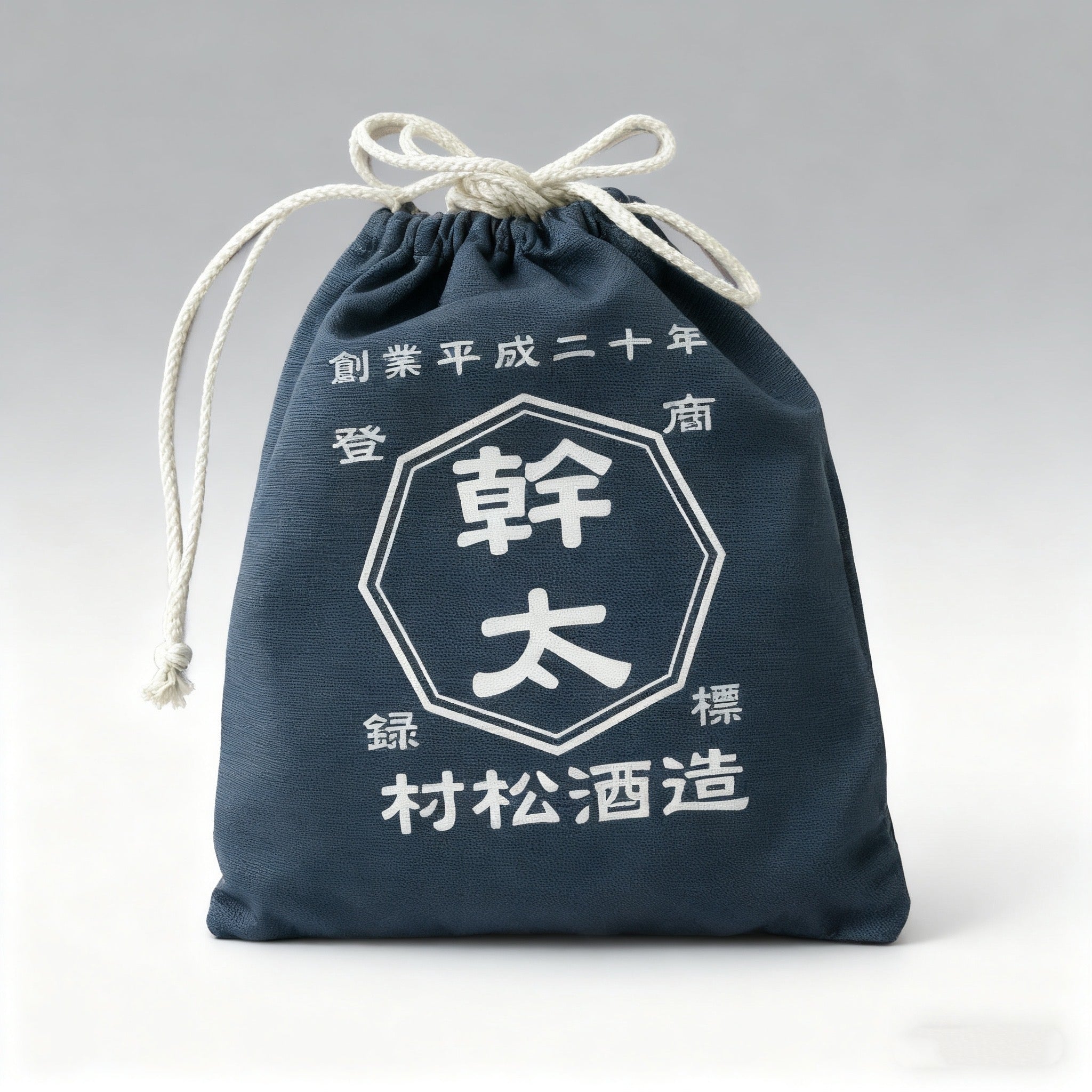 商店風－デニム風巾着袋