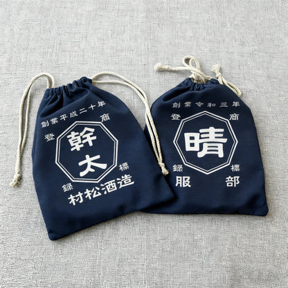 Store style - denim style drawstring bag