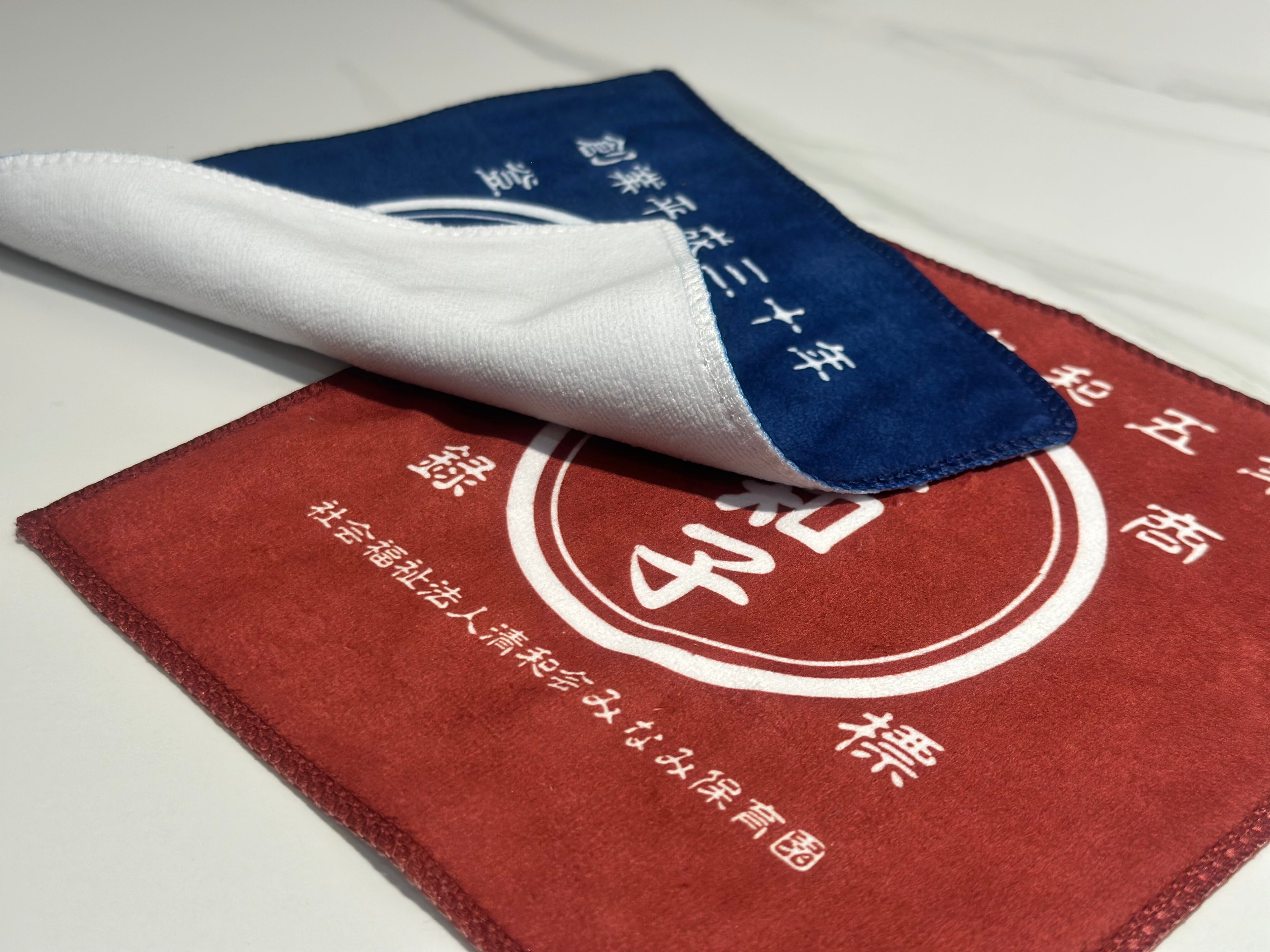 商店風 ハンドタオル 名入れ ハンカチ ミニタオル【 創業年 誕生日 名前を入れられる】 - Fallook