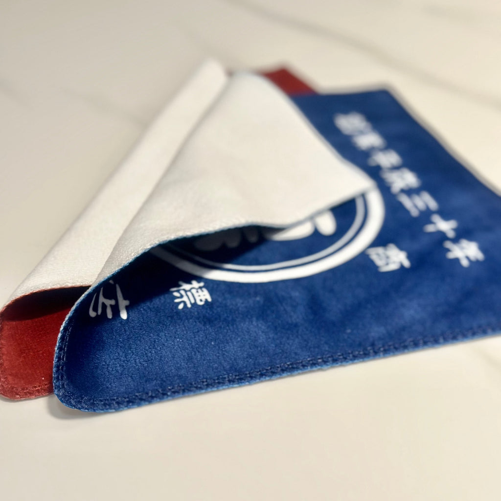 商店風 ハンドタオル 名入れ ハンカチ ミニタオル【 創業年 誕生日 名前を入れられる】 - Fallook