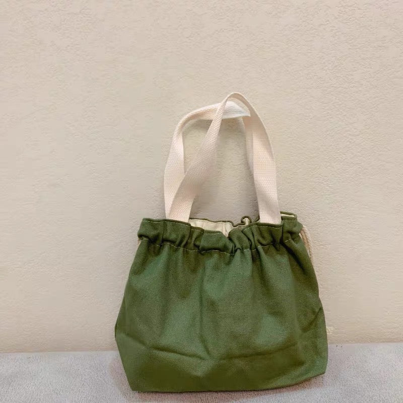 NEW ARRIVAL! トートバッグ エコバッグ レディース キャンバス コットン 巾着 手提げ·通勤通学 お買い物 お弁当 ☆商店風☆ (Copy) - Fallook