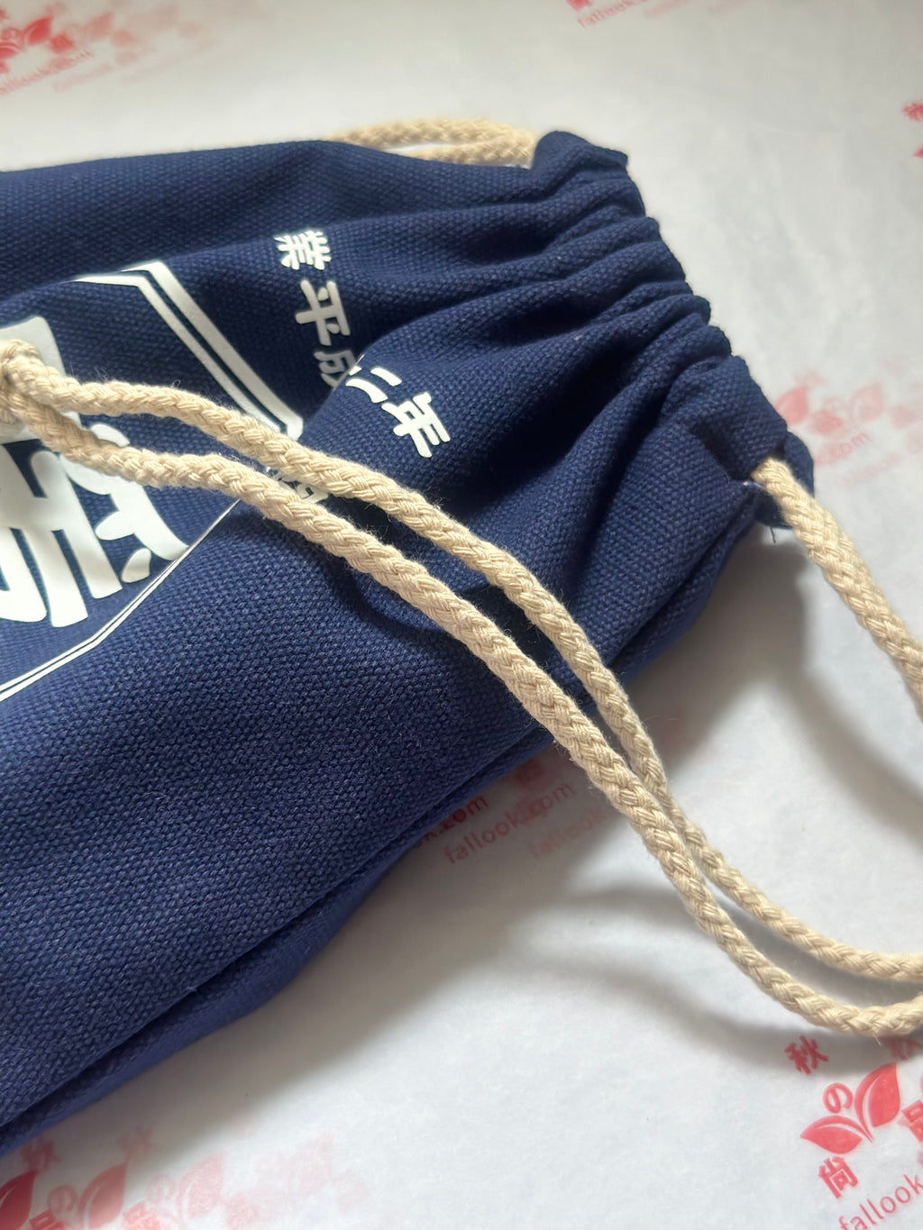 商店風－デニム風巾着袋 - Fallook