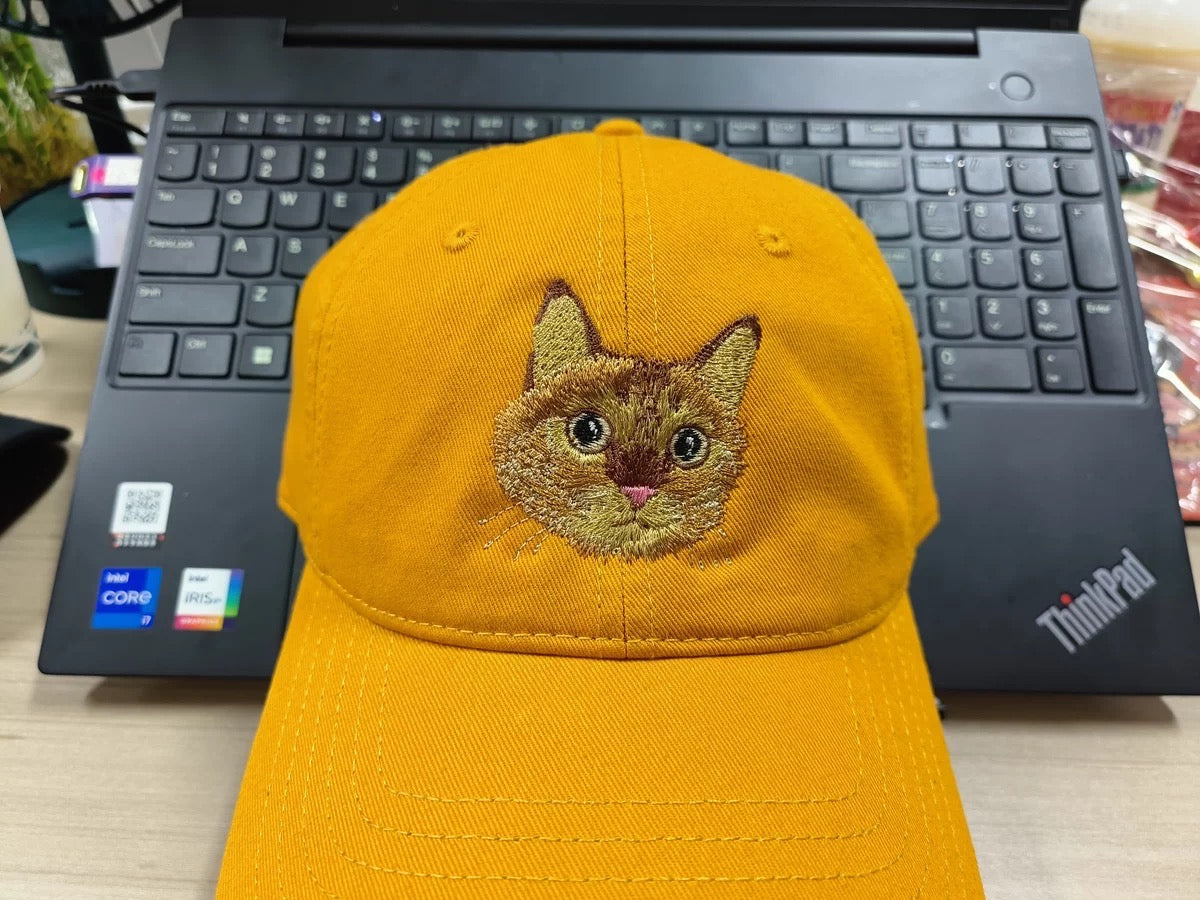 ペットの写真を使用してカスタム刺繍ペットの帽子 - Fallook
