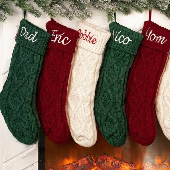 New Arrival！クリスマスを迎えます🎄2024 刺繍クリスマスストッキング 骨型 - Fallook