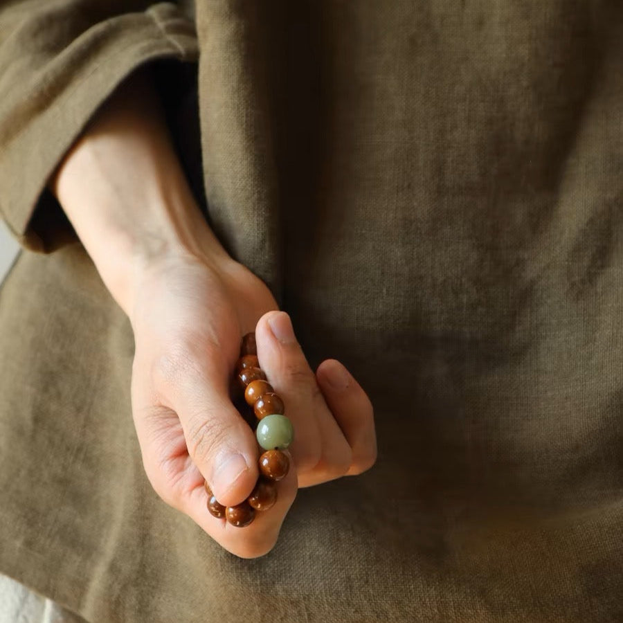 クークの玉化した菩提の文玩念珠ブレスレット