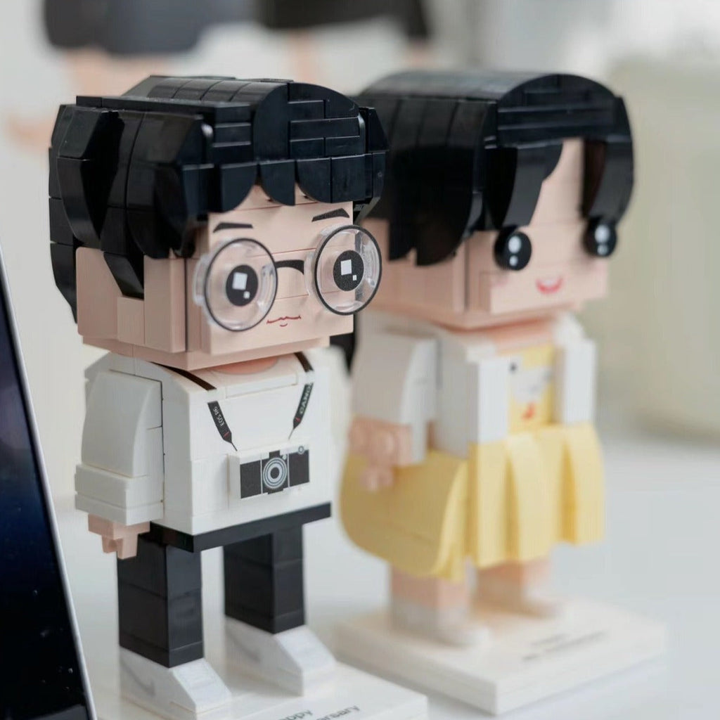 小さいブロックで作ったブロック人形のブルドッグのオーダーメイド - Fallook