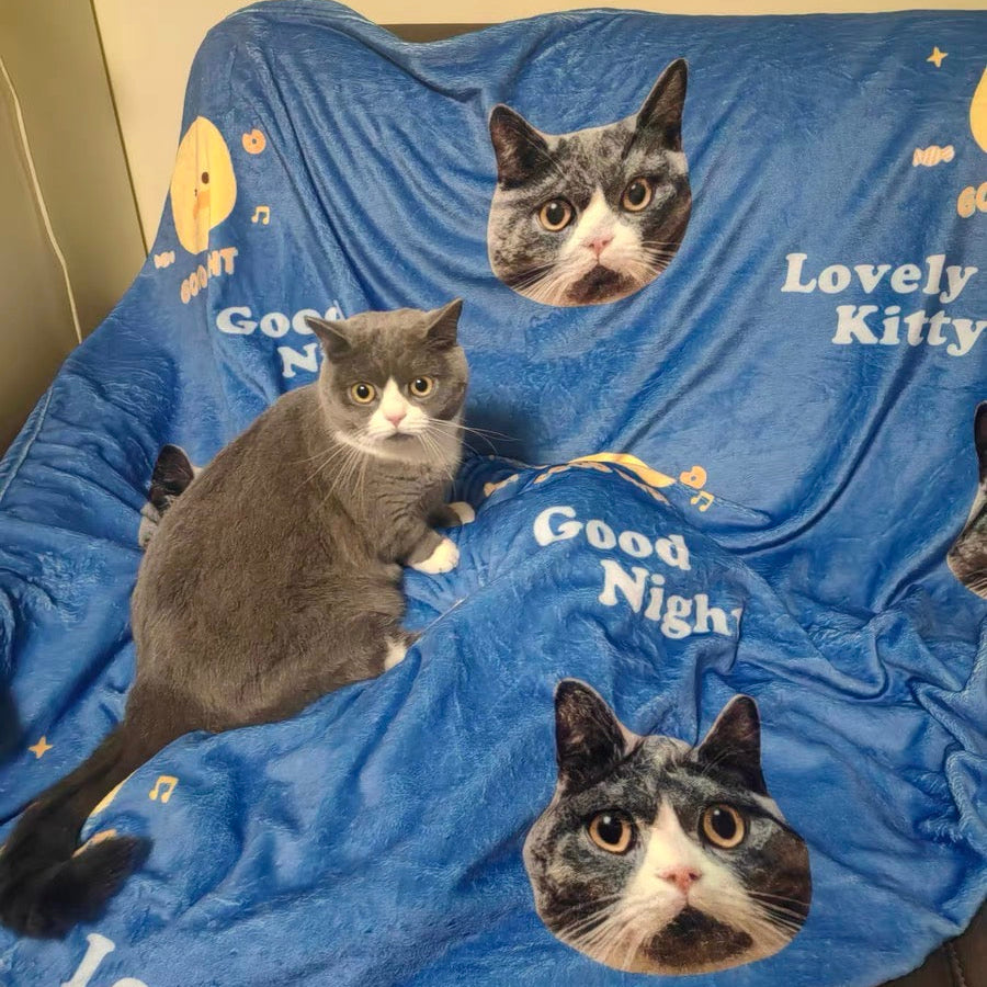 うちの子グッズ ブランケット ペット 写真 愛犬猫 オーダーメイド