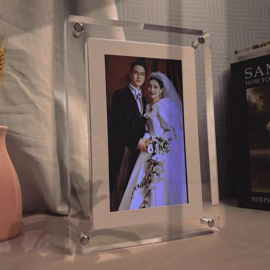 デジタル フォトフレーム 5インチ 内蔵メモリー4GB 写真 動画再生 広角視野 - Fallook