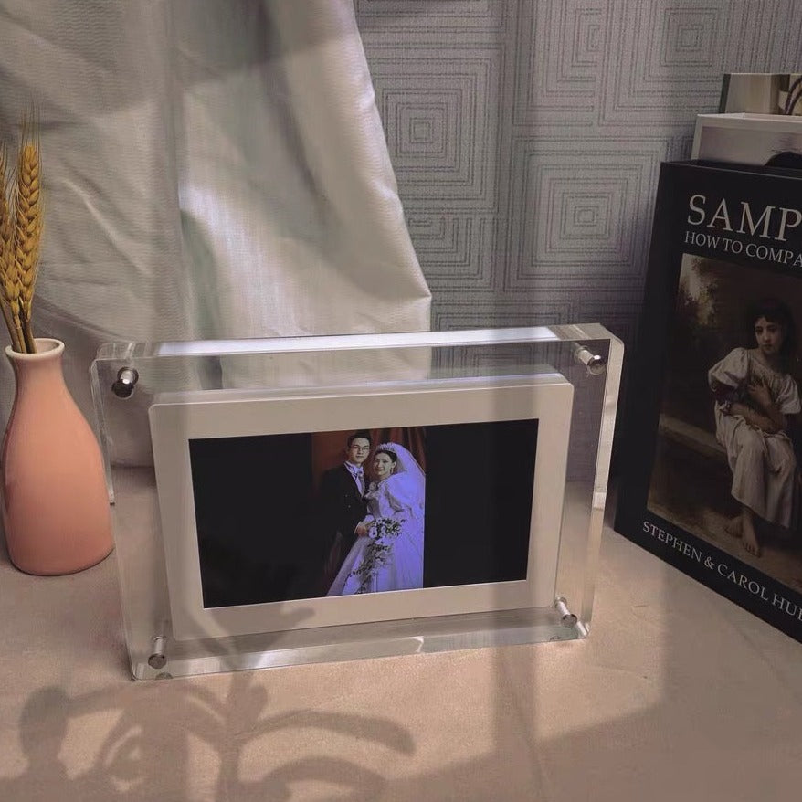 デジタル フォトフレーム 5インチ 内蔵メモリー4GB 写真 動画再生 広角視野 - Fallook