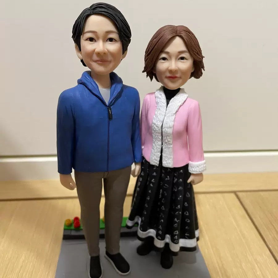 【オーダーメイド】お写真から作るオリジナル立体似顔絵フィギュア 🎵アイドル🎵俳優🎵自分そっ クレイ彫刻でくり人形🎵フィギア人形🎵粘土　制作依頼　小ロット クレイ彫刻です