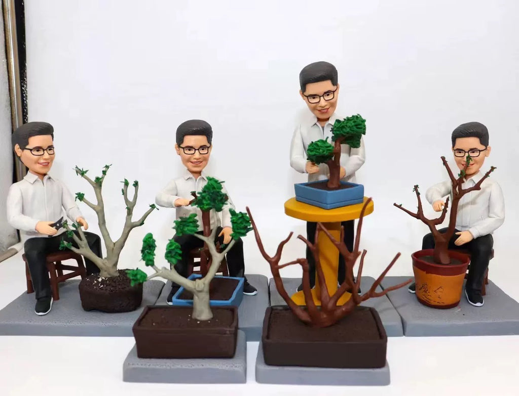 【オーダーメイド】お写真から作るオリジナル立体似顔絵フィギュア 🎵アイドル🎵俳優🎵自分そっ クレイ彫刻でくり人形🎵フィギア人形🎵粘土　制作依頼　小ロット クレイ彫刻です