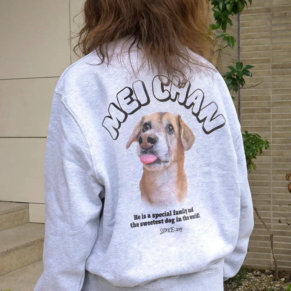 ❤️カスタマイズペット写真トレーナー 双面印刷する スウェット