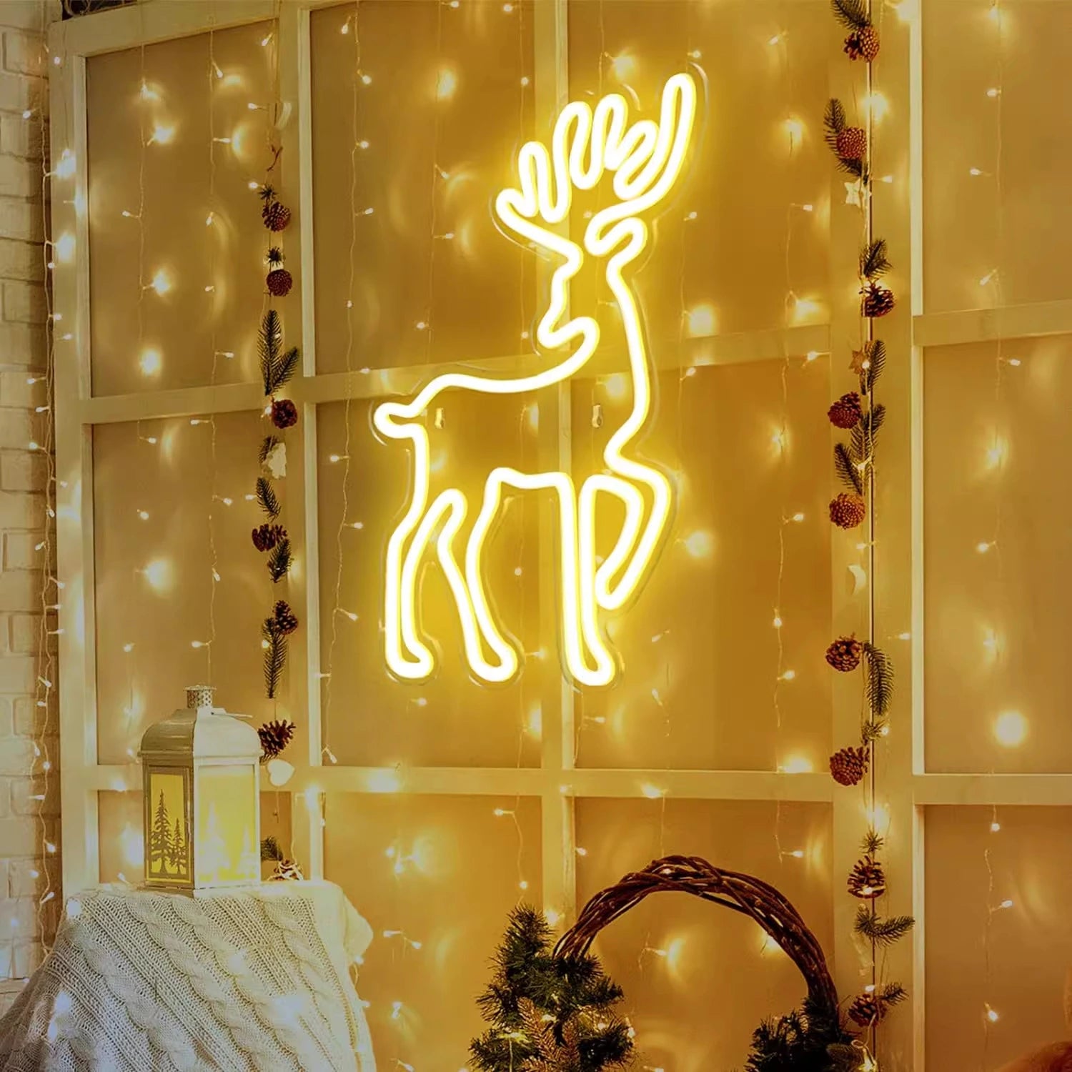 鹿のネオンサイン - Fallook