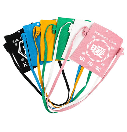 NEW ARRIVAL! 2026 カスタマイズされたクロスボディキャンバス携帯電話ポーチ☆商店風☆