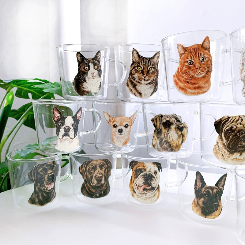 New Arrival！犬 猫 ペット 名入れ 写真 ロックグラス オーダーメイド