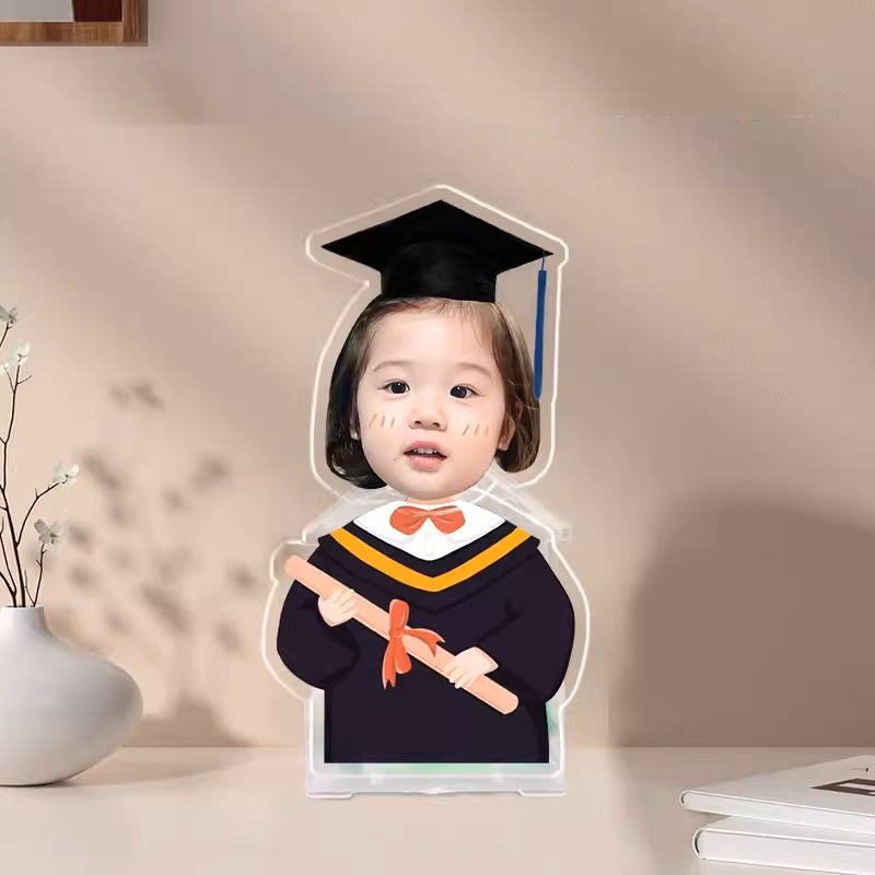 カスタムペット 子供·入園祝·卒業祝 シェイクアクリルスタンドサイン - 1人印刷 - Fallook