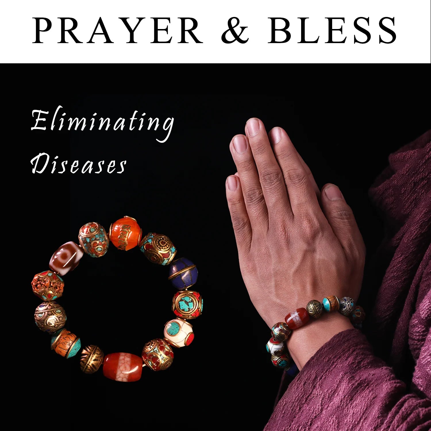 Kailash Energy Essence Mahakala MAGIC Dzi 手串です