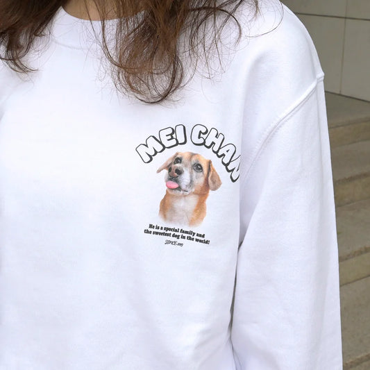 ❤️カスタマイズペット写真トレーナー 双面印刷する スウェット