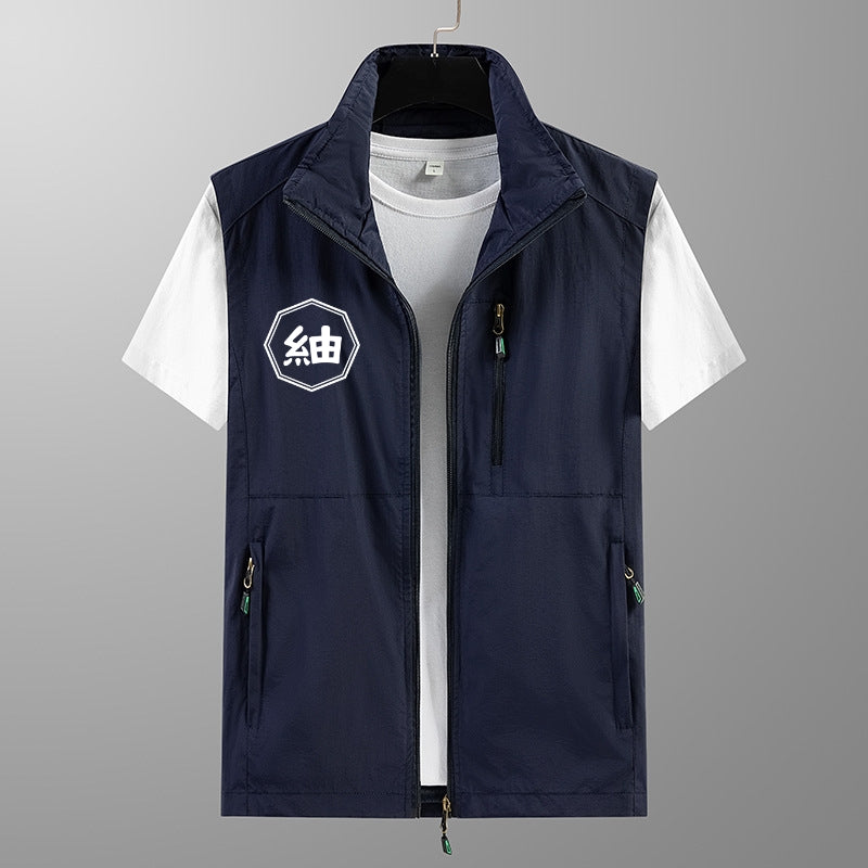 野外フェスなどに最適！☆商店風☆ オリジナルデザインカスタマイズ多機能速乾ベスト - Fallook