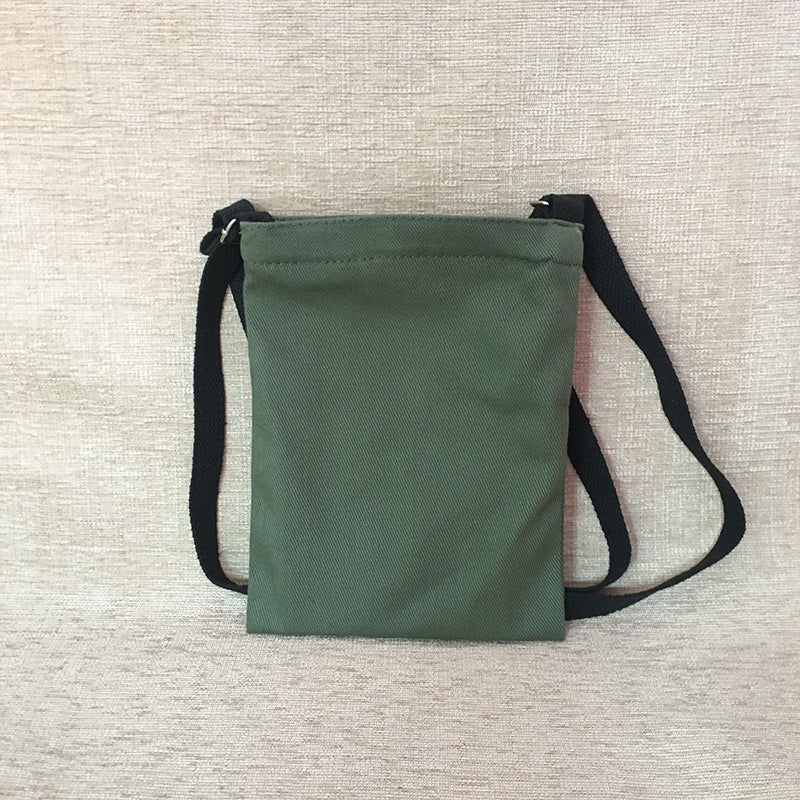 NEW ARRIVAL!☆商店風☆家紋· 家族 カスタマイズされたクロスボディキャンバス携帯電話ポーチ - Fallook