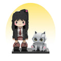 カスタマイズされた単一の立ち姿とペットの積み木フィギュア 青い猫 - Fallook