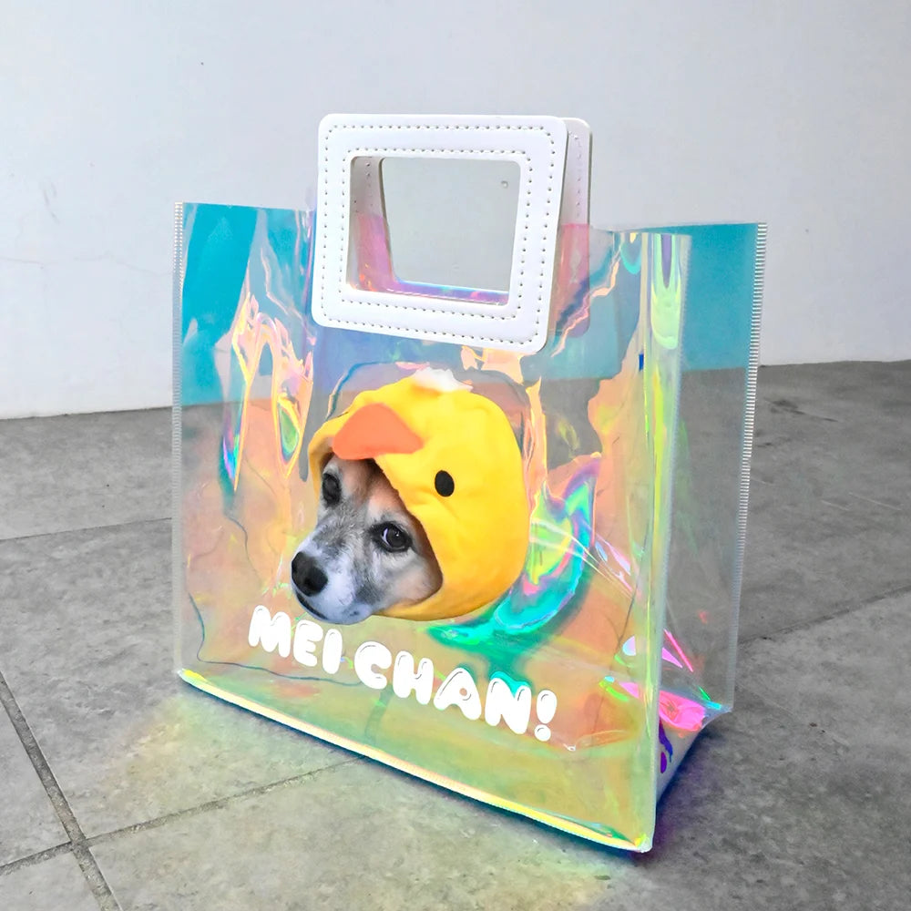 ペット 写真 グッズ うちの子プリント エコバッグ 写真プリント オーロラお散歩バッグ