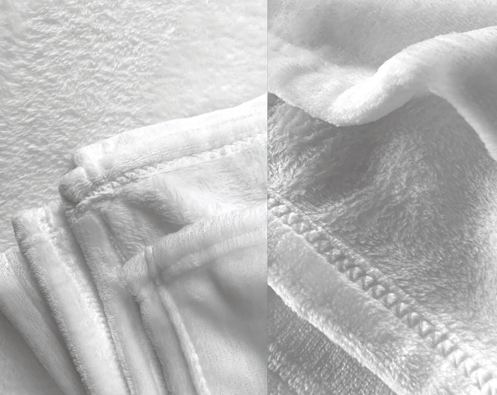 パーソナライズされた足跡付き名前ブランケット、カスタム犬または猫の名前ブランケット - Fallook