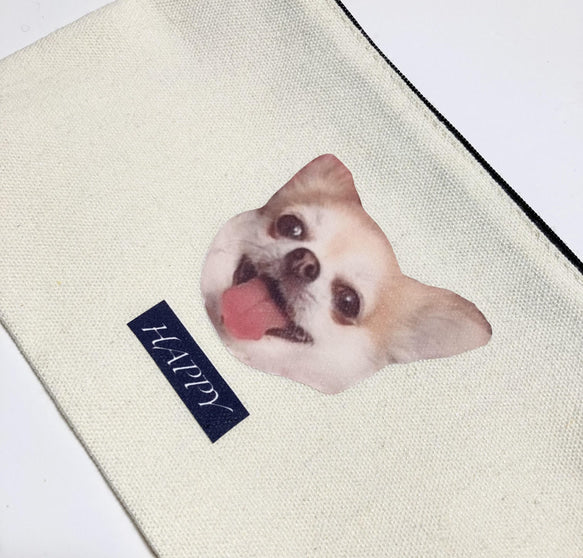 🐶🐱イメージがプリントされたカラフルなジッパーペンケース化粧品袋 - Fallook