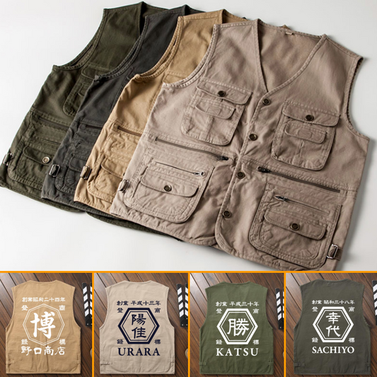 野外フェスなどに最適！☆商店風☆全4色 フィッシングベスト メッシュ カメラマンベスト ミリタリー メンズ レディース 多機能 お釣り ノースリーブ ジャケット アウトドア 速乾 春 夏 秋 - Fallook