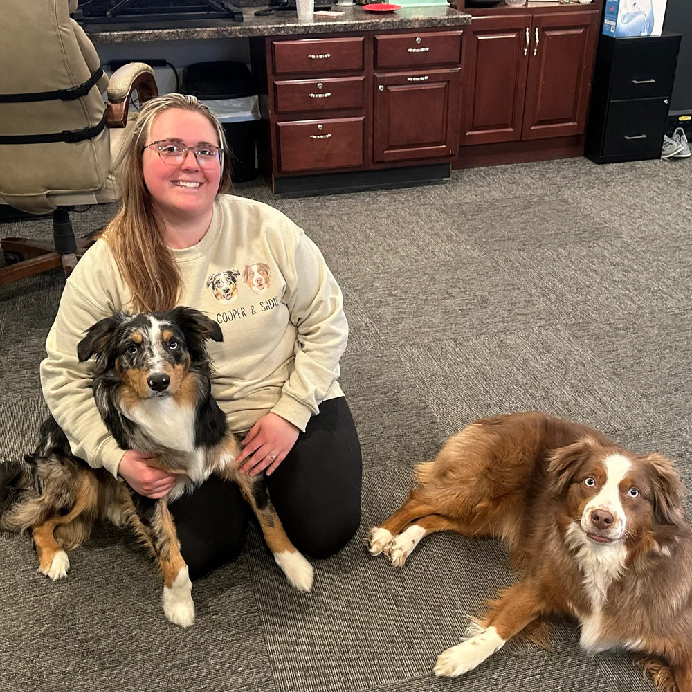 ❤️印絵♡愛犬・愛猫ペット・うちの子の写真オーダーメイドトレーナー 長袖 秋冬ウールを加えます - Fallook