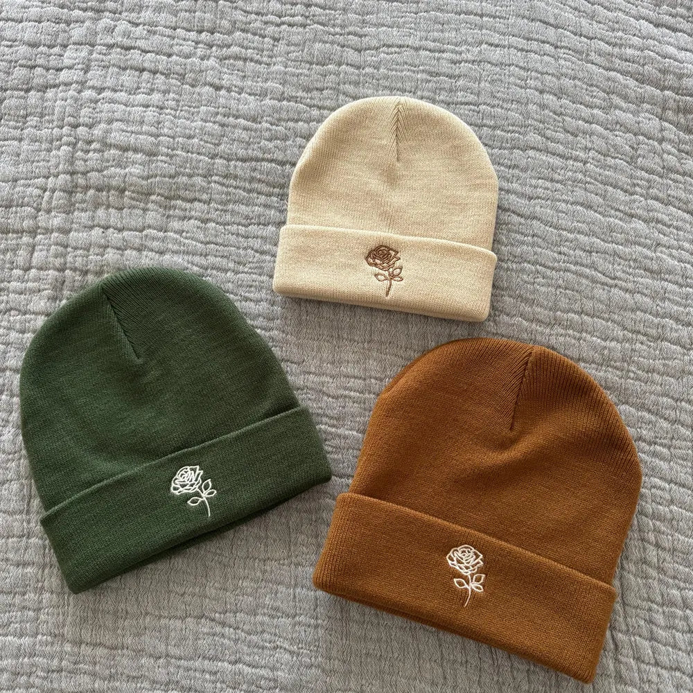 子供用·大人·オーダーメイド·ニット帽·好きなテキストを追加しました【刺繍】🎵秋冬必須 - Fallook