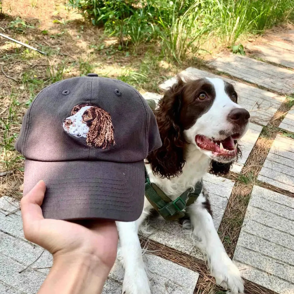 ペットの写真を使用してカスタム刺繍ペットの帽子 - Fallook