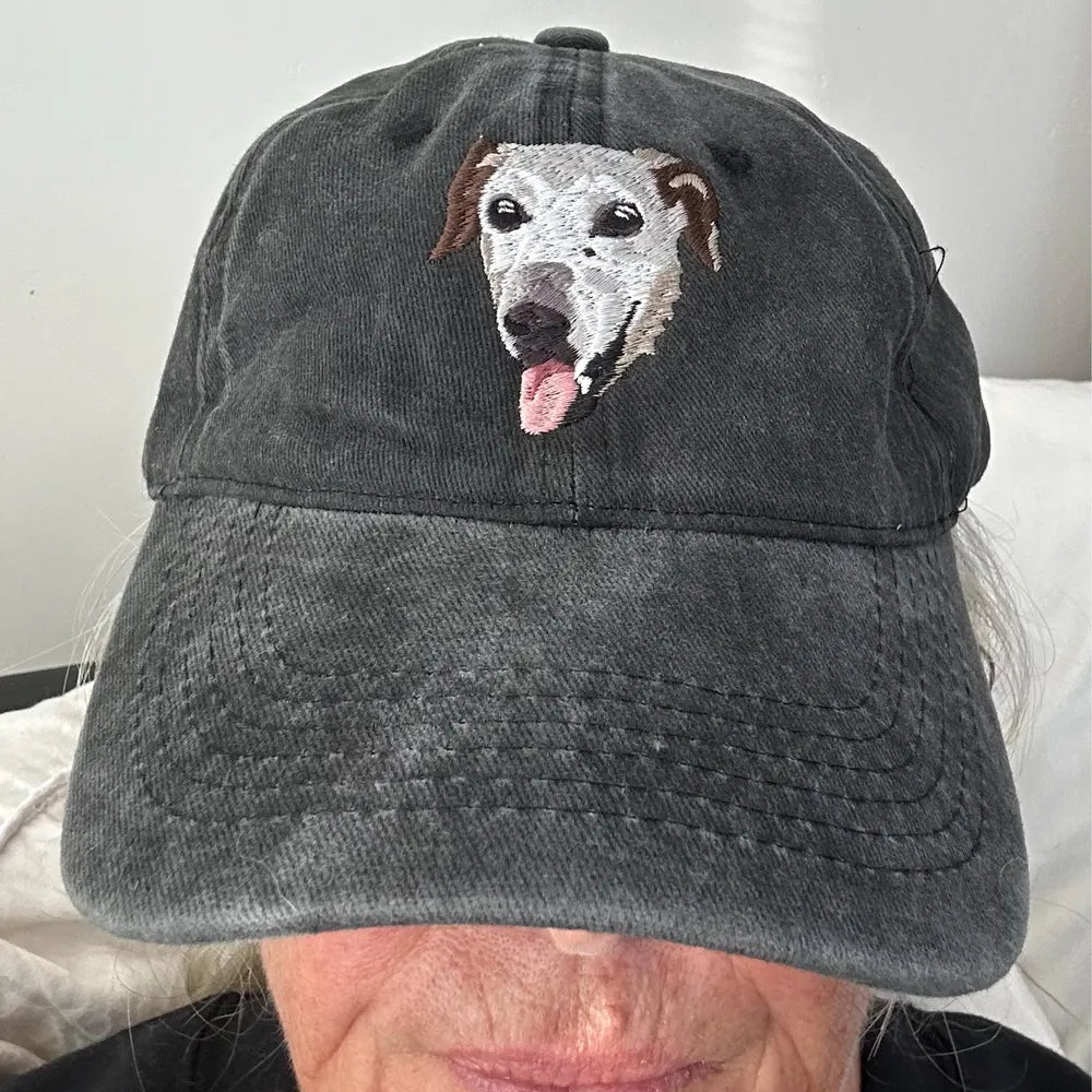 ペットの写真を使用してカスタム刺繍ペットの帽子 - Fallook