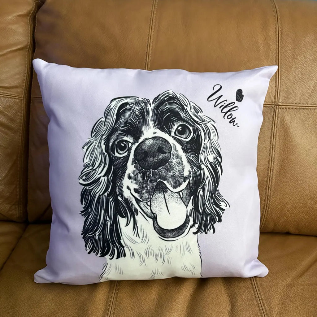 パーソナライズされたペット枕  ラインスタイルです
