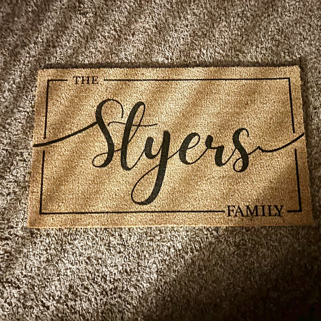 パーソナライズド ドアマット 名前入り  「住宅用·店舗用·業務用推奨」