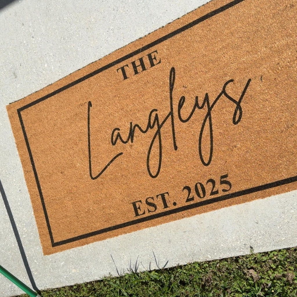 パーソナライズド ドアマット 名前入り  「住宅用·店舗用·業務用推奨」