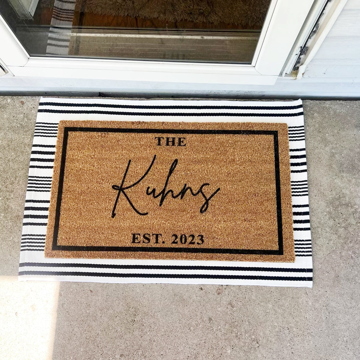 パーソナライズド ドアマット 名前入り  「住宅用·店舗用·業務用推奨」