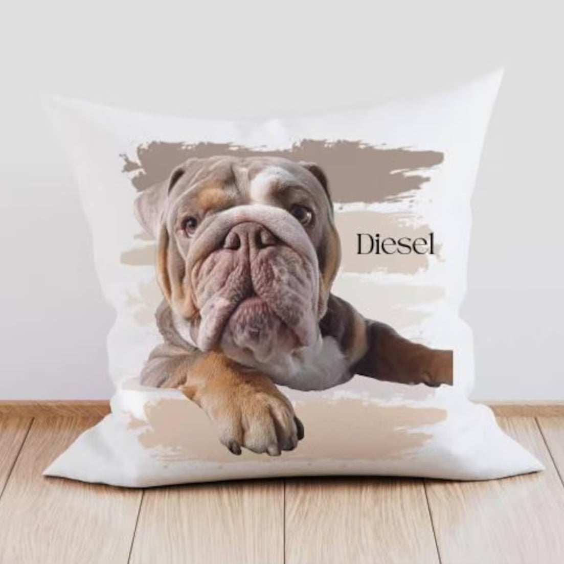 パーソナライズされたペット枕  ラインスタイルです 肖像