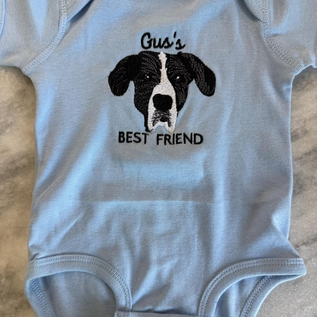 Shop style baby clothes/rompers with names on them