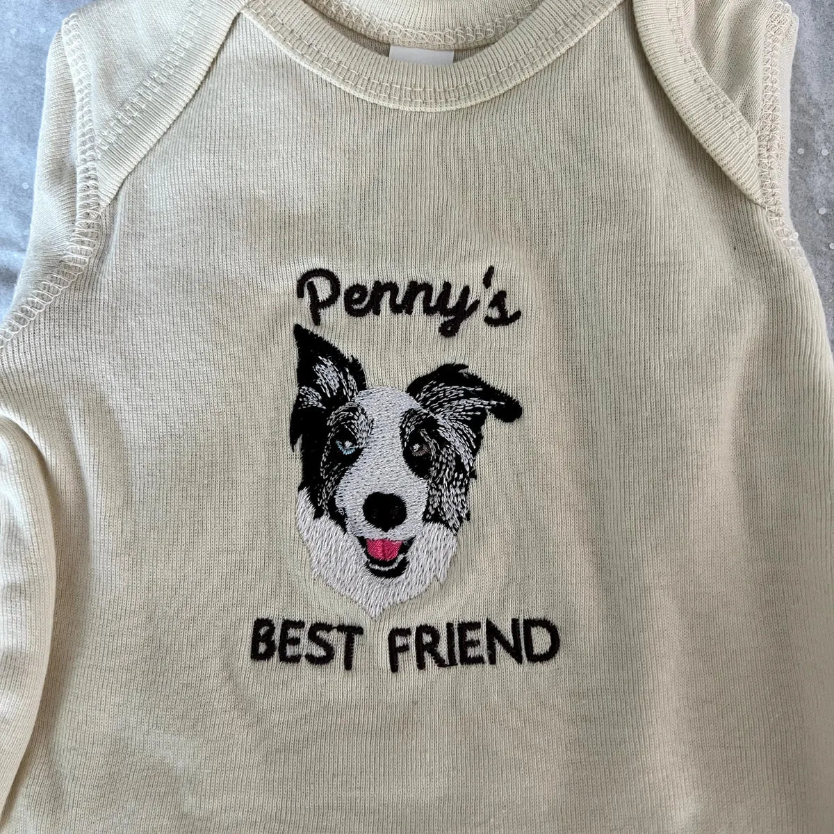 Shop style baby clothes/rompers with names on them