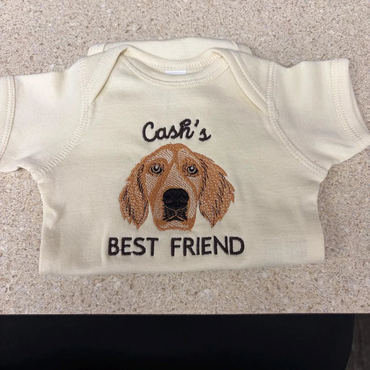 Shop style baby clothes/rompers with names on them