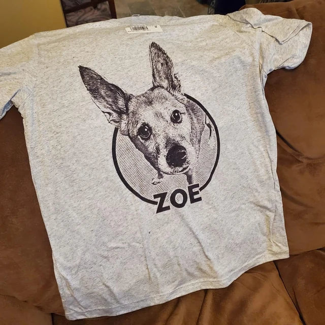 犬·猫 ペットの写真 アバター を入れたカスタマイズされた Ｔシャツ 大きなアバター 大きなアバター - Fallook